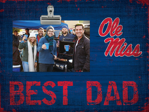 Ole Miss Rebels 0893-Best Dad Clip Frame