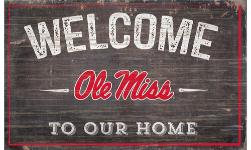 Ole Miss Rebels 0913-11x19 inch Welcome Sign