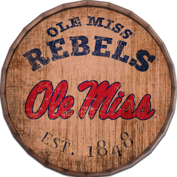 Ole Miss Rebels 0938-Est date barrel top 16"