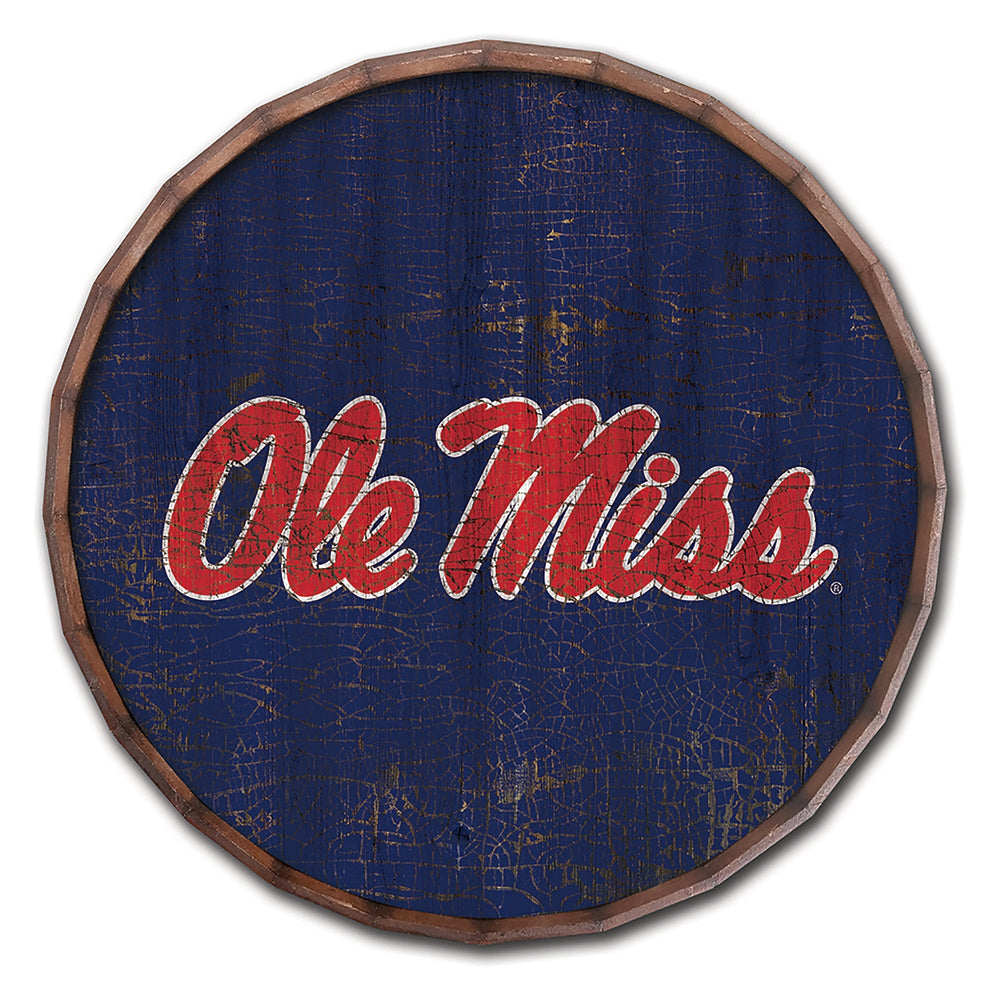 Ole Miss Rebels 0939-Cracked Color Barrel Top 16"
