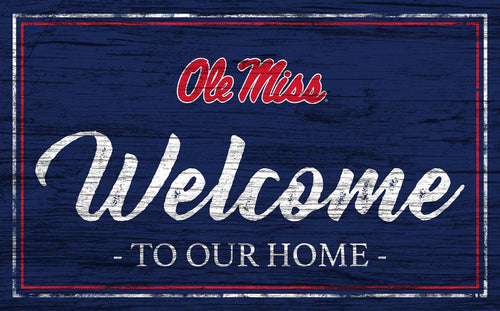Ole Miss Rebels 0977-Welcome Team Color 11x19