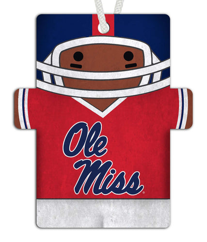 Ole Miss Rebels 0988-Football Player Ornament 4.5in