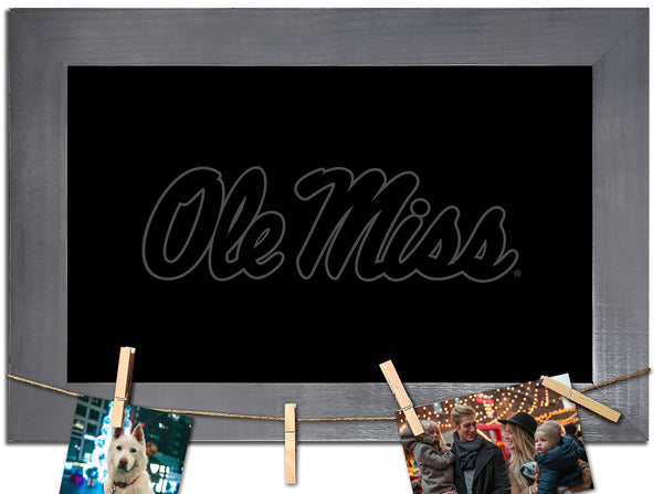 Ole Miss Rebels 1016-Blank Chalkboard with frame & clothespins
