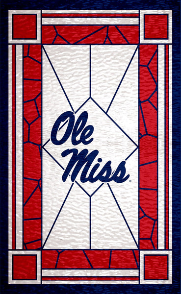 Ole Miss Rebels 1017-Stained Glass