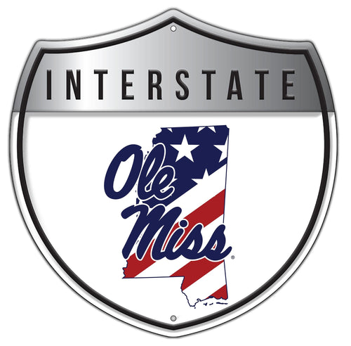 Ole Miss Rebels 2006-Patriotic interstate sign