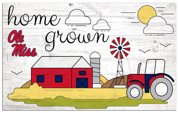 Ole Miss Rebels 2010-11X19 Home Grown Sign