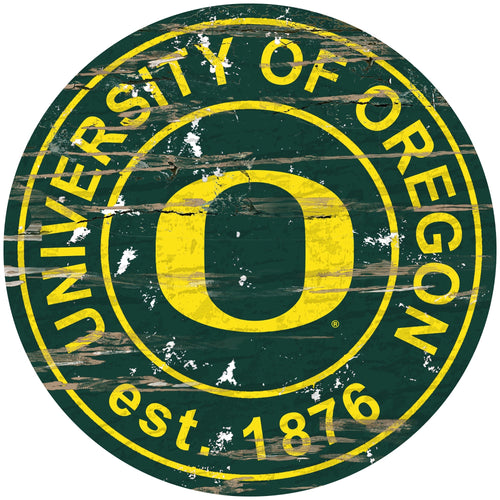Oregon Ducks 0659-Established Date Round