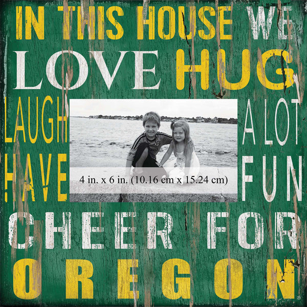 Oregon Ducks 0734-In This House 10x10 Frame