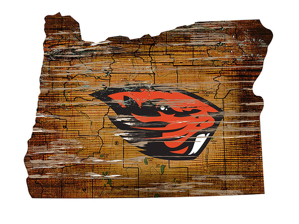 Oregon State Beavers 0728-24in Distressed State