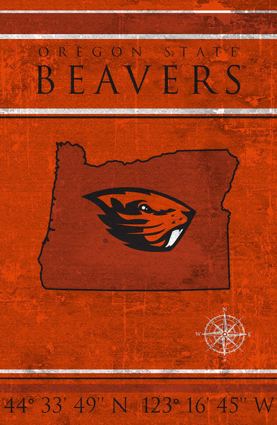 Oregon State Beavers 1038-Coordinates 17x26