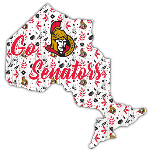 Ottawa Senators 0974-Floral State - 12"