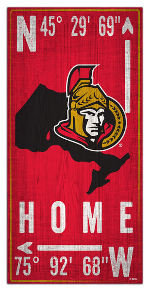 Ottawa Senators 1034-Coordinate 6x12