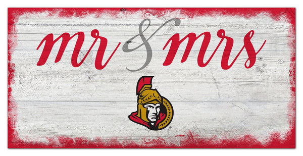 Ottawa Senators 1074-Script Mr & Mrs 6x12