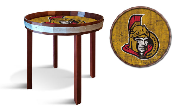 Ottawa Senators 1092-24" Barrel top end table