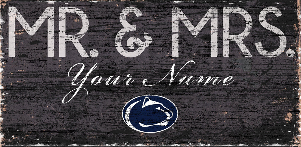 Penn State Nittany Lions 0732-Mr. and Mrs. 6x12