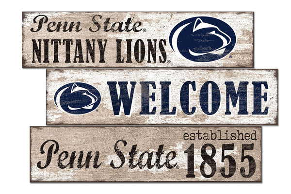 Penn State Nittany Lions 1027-Welcome 3 Plank