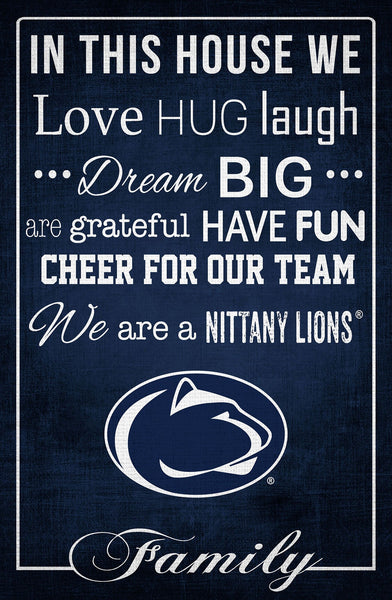 Penn State Nittany Lions 1039-In This House 17x26