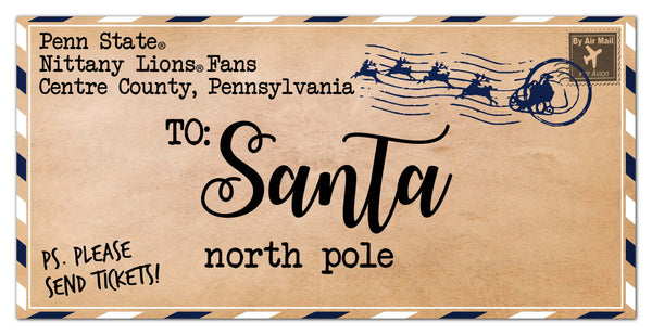 Penn State Nittany Lions 1051-To Santa 6x12