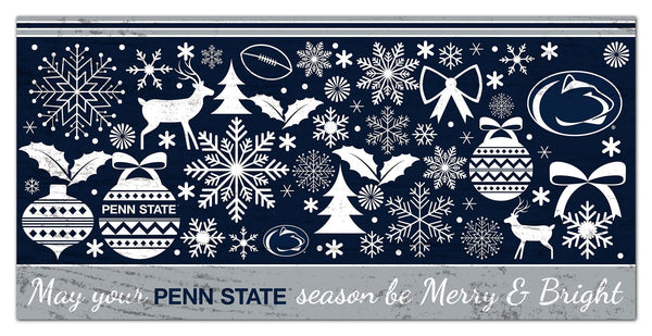Penn State Nittany Lions 1052-Merry and Bright 6x12