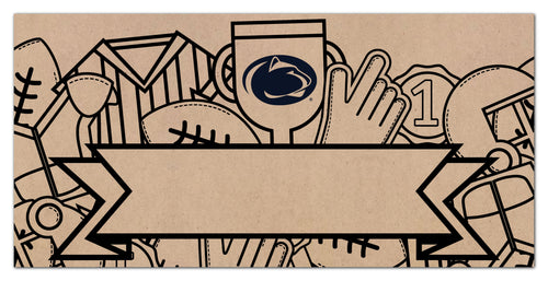 Penn State Nittany Lions 1082-6X12 Coloring name banner
