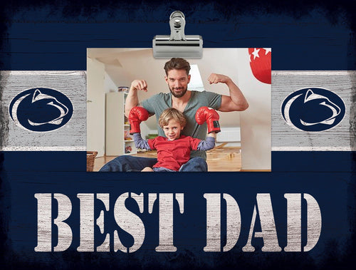 Penn State Nittany Lions 2016-Best Dad Striped Clip Frame
