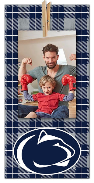 Penn State Nittany Lions 2019-6X12 Plaid Clothespin frame
