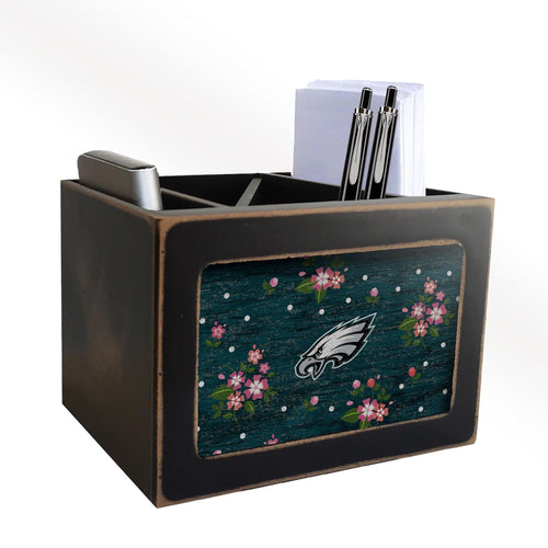 Philadelphia Eagles 0966-Floral Desk Organizer