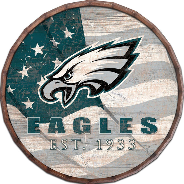 Philadelphia Eagles 1002-Flag Barrel Top 16"