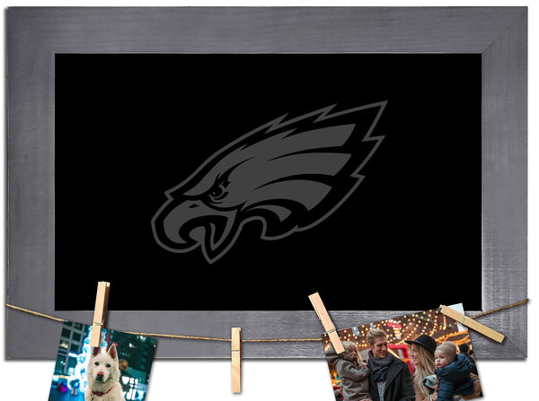 Philadelphia Eagles 1016-Blank Chalkboard with frame & clothespins