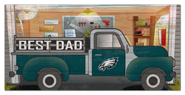 Philadelphia Eagles 1078-6X12 Best Dad truck sign