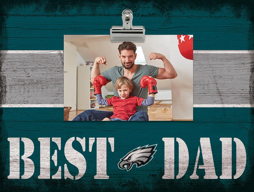 Philadelphia Eagles 2016-Best Dad Striped Clip Frame