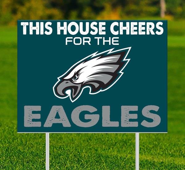 Philadelphia Eagles 2033-18X24 This house cheers for yard sign