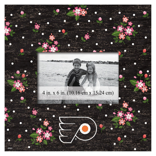 Philadelphia Flyers 0965-Floral 10x10 Frame