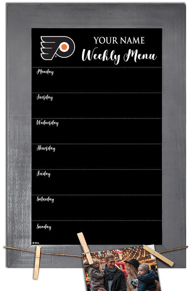 Philadelphia Flyers 1015-Weekly Chalkboard with frame & clothespins
