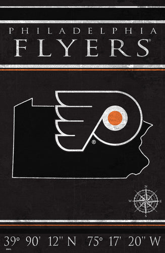 Philadelphia Flyers 1038-Coordinates 17x26