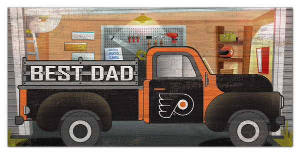 Philadelphia Flyers 1078-6X12 Best Dad truck sign