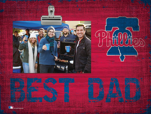 Philadelphia Phillies 0893-Best Dad Clip Frame