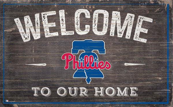 Philadelphia Phillies 0913-11x19 inch Welcome Sign