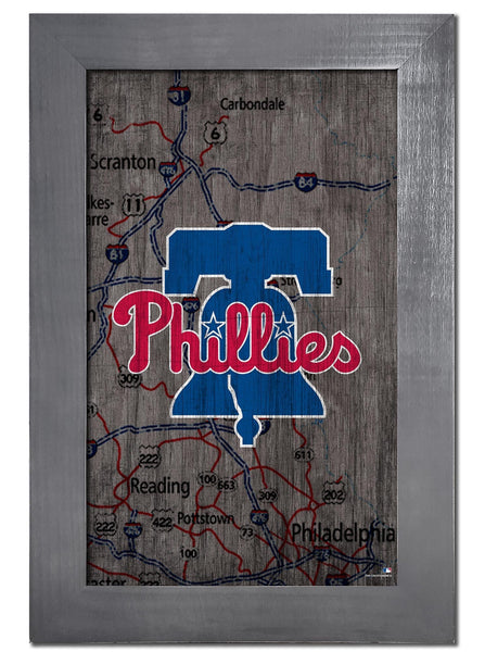 Philadelphia Phillies 0985-City Map 11x19