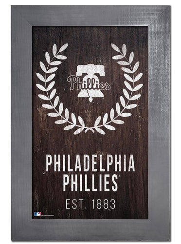 Philadelphia Phillies 0986-Laurel Wreath 11x19