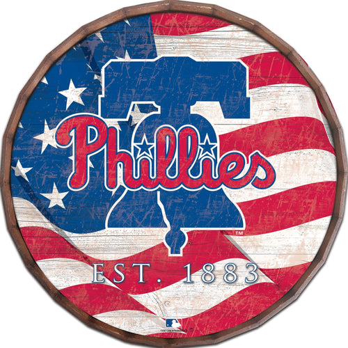 Philadelphia Phillies 1002-Flag Barrel Top 16"