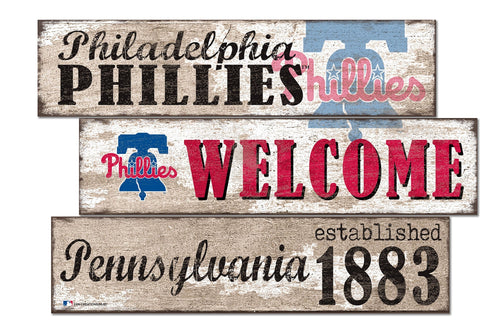 Philadelphia Phillies 1027-Welcome 3 Plank