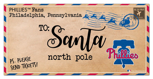 Philadelphia Phillies 1051-To Santa 6x12