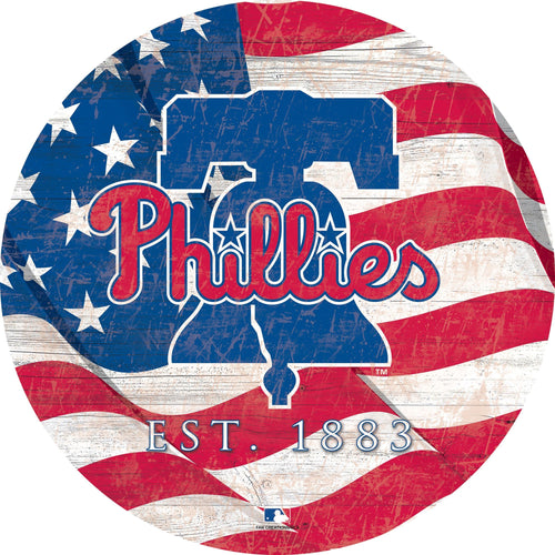 Philadelphia Phillies 1058-Team Color Flag Circle - 12"