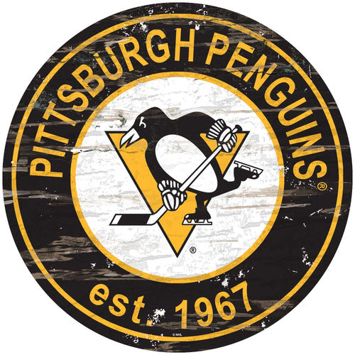 Pittsburgh Penguins 0659-Established Date Round