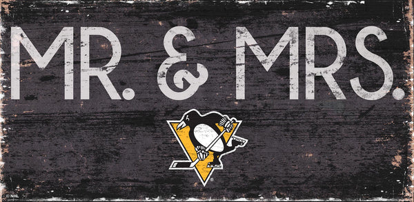 Pittsburgh Penguins 0732-Mr. and Mrs. 6x12