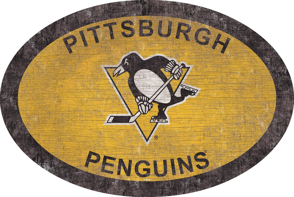 Pittsburgh Penguins 0805-46in Team Color Oval