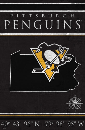 Pittsburgh Penguins 1038-Coordinates 17x26