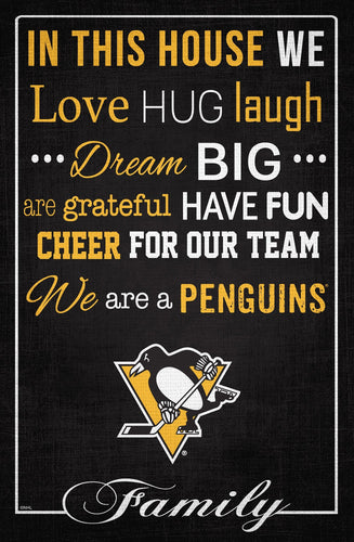 Pittsburgh Penguins 1039-In This House 17x26