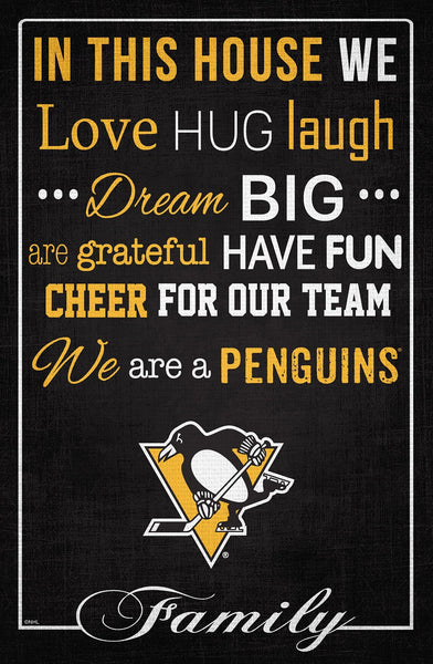 Pittsburgh Penguins 1039-In This House 17x26